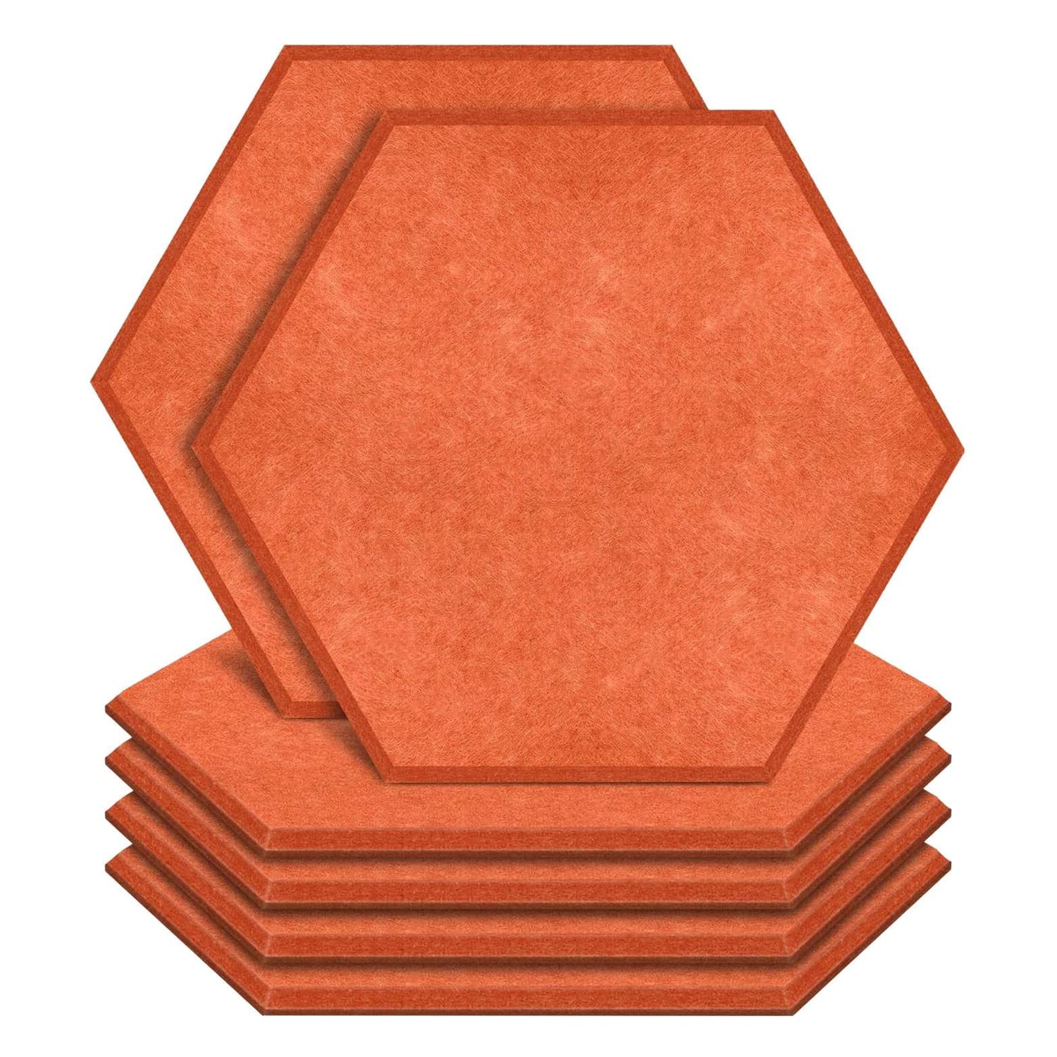 Buerjia Hexagon Acoustic Panels, 6 Pack, black hexagon panel
